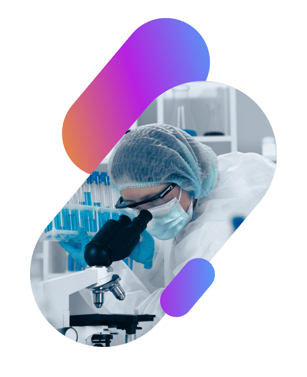 SCIEX - LABSTART - Image - scientist looking in microscope pill gradient1x
